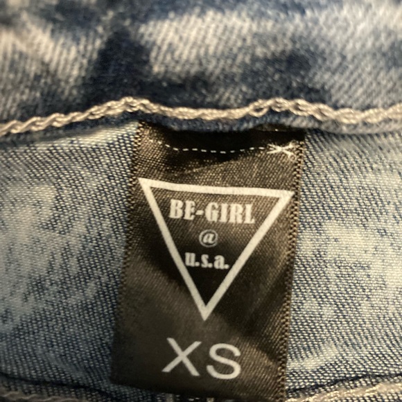 This is a New Without Tags Be-Girl Brand Denim Skirt Size is X-Small. - Picture 2 of 4
